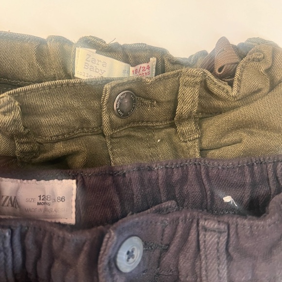 Zara Kids Corduroy and Cotton Pants - Brown and Black - Picture 2 of 6